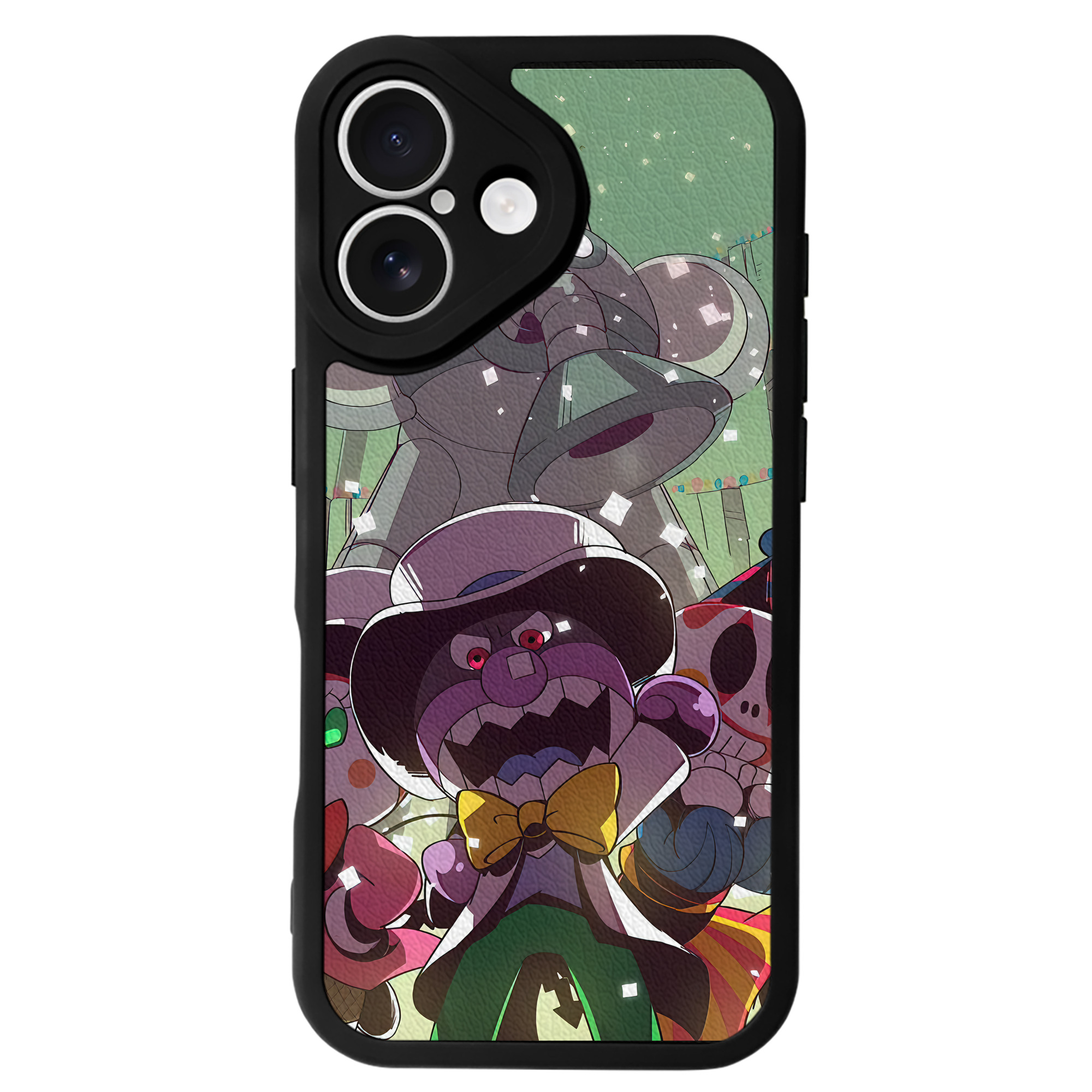 （画像用） アンパンマン Anpanman 【iPhone 16シリーズ対応】シリコンスマホケース（レザー調） 材質：シリコン